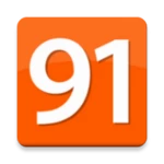 91mobiles android application logo